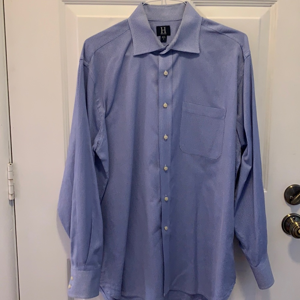 H by Hilfiger cotton woven dress shirt.
